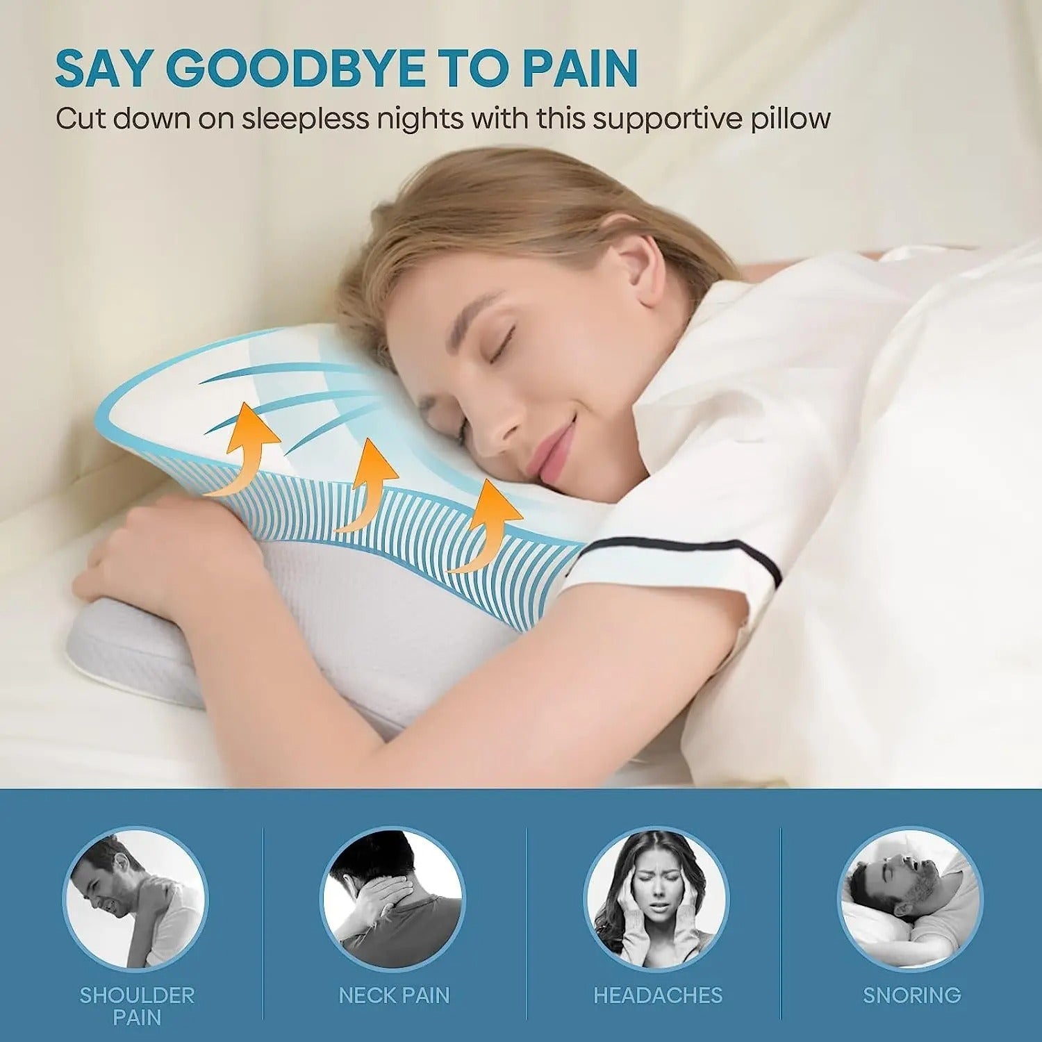 Pulatree Odourless Orthopedic Pillow